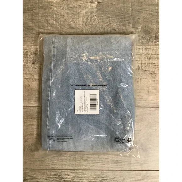 Mother Women's Back Pedal High Rise Full Pipe Flood Barrel Leg Jeans Size 28 NWT - Picture 12 of 13